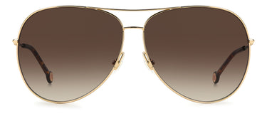 Women Carolina Herrera Sunglasses: CH 0034/S - Gold - SpecSMART Eye Clinic (Front View)